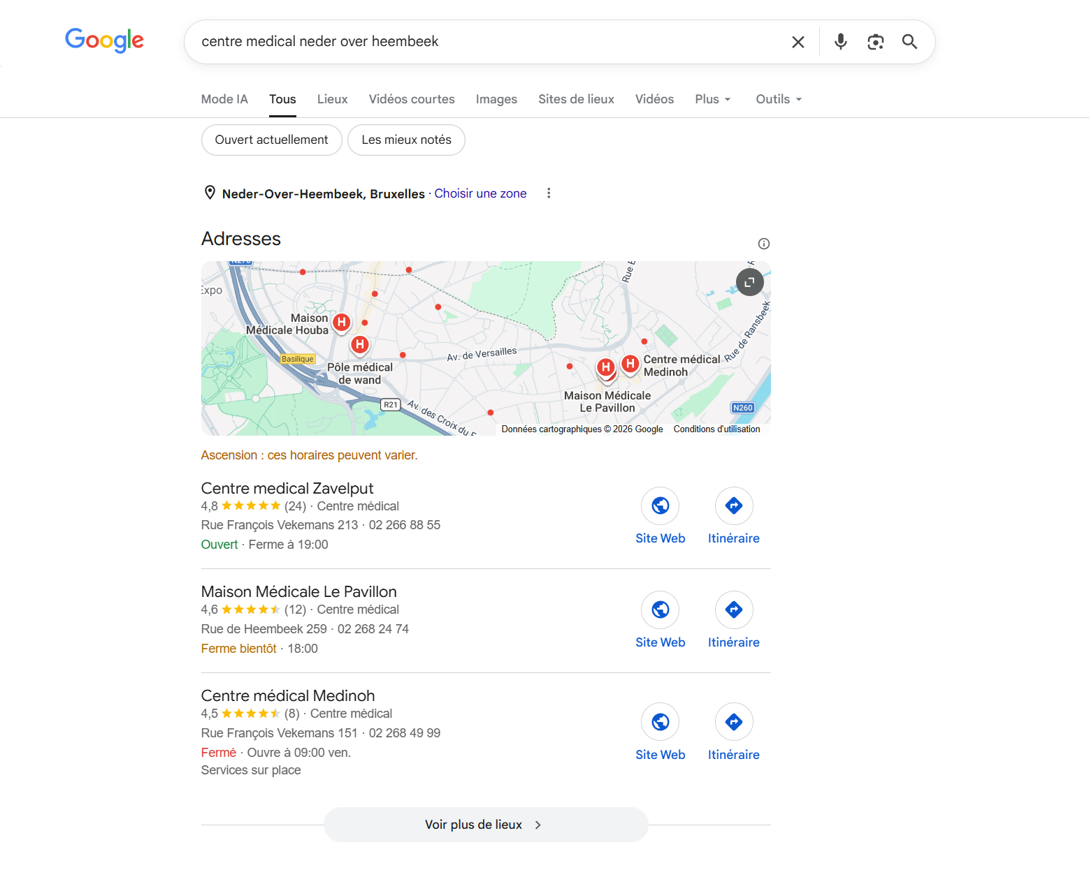 Preuve Top 3 Google Medinoh